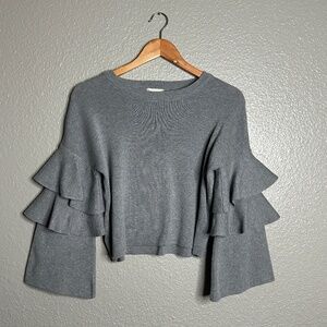 Altar'd State Ruffle Sleeve Sweater Size Small